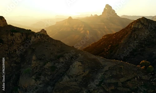 sunset in the mountains