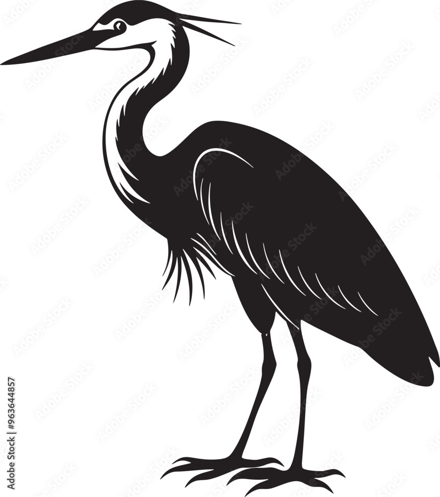Fototapeta premium heron illustration