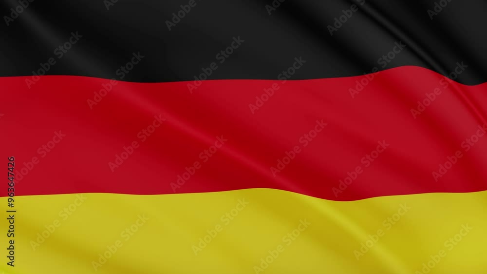 Germany National Flag Waving Animation Germany National Flag Waving Animation