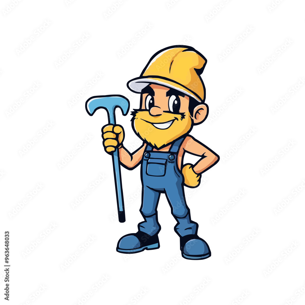 Cleaning Services logo design mascot illustration. cartoon face cleaning logo. Cleaning Services logo design mascot illustration. cartoon face cleaning logo.