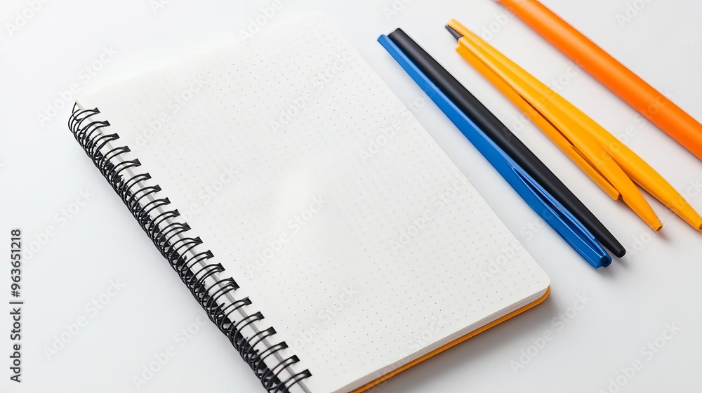 Close-up of a notebook with bullet journaling, goal setting and tracking, personal productivity Close-up of a notebook with bullet journaling, goal setting and tracking, personal productivity