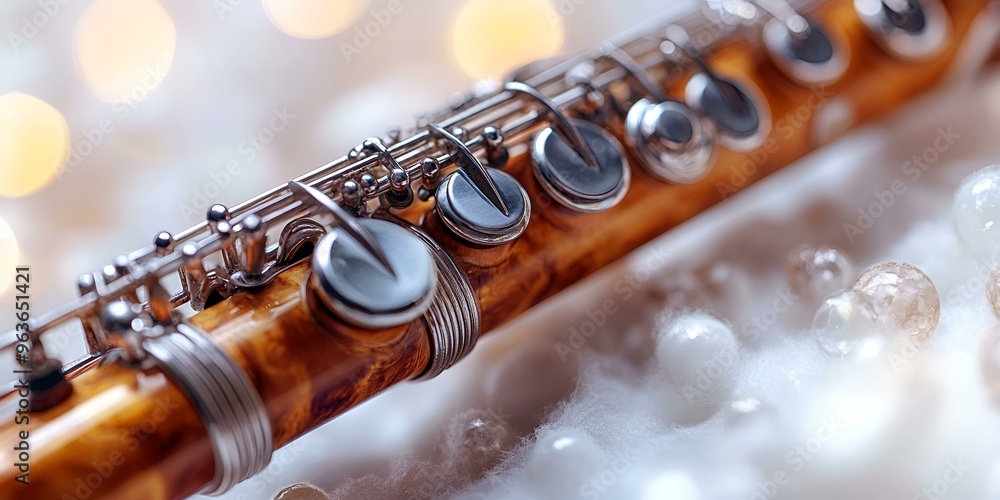 Fototapeta premium a close up of a flute.