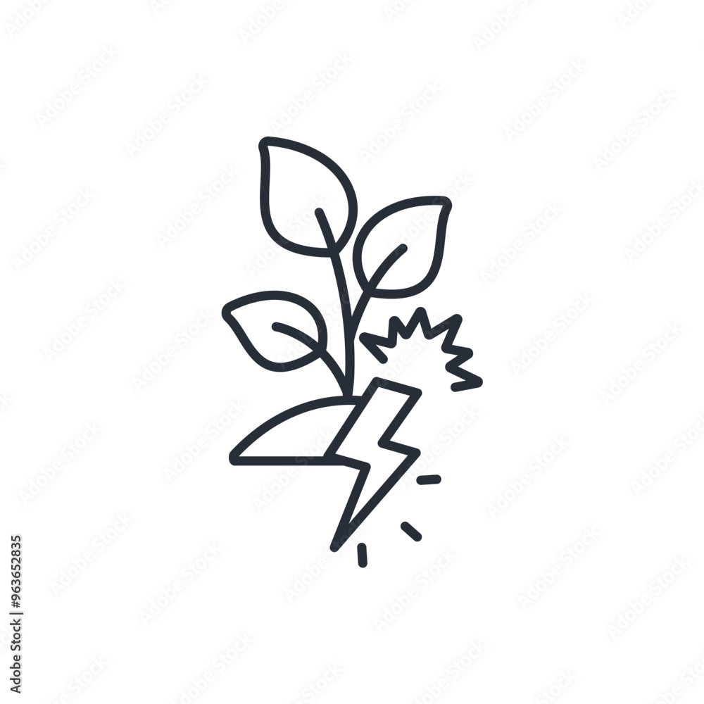 green energy icon. vector.Editable stroke.linear style sign for use web design,logo.Symbol illustration. green energy icon. vector.Editable stroke.linear style sign for use web design,logo.Symbol illustration.