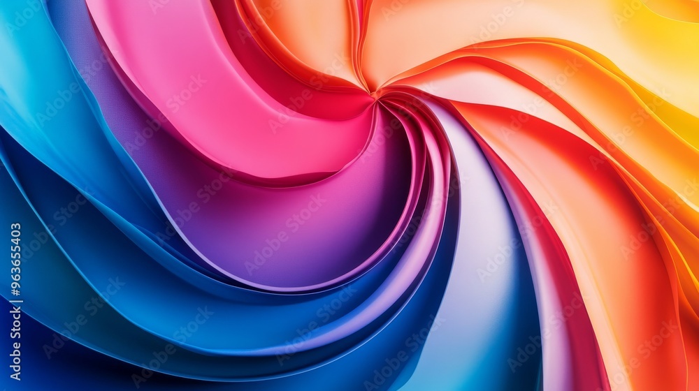 Fototapeta premium Colorful abstract swirl pattern in vibrant