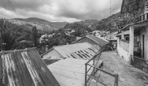 Wallpaper Mural Street and house view of Phini (Foini), a picturesque, natural beauty mountainous village, of natural beauty, in the Troodos Mountains, located near by the town of Platres, Limassol district, Cyprus Torontodigital.ca