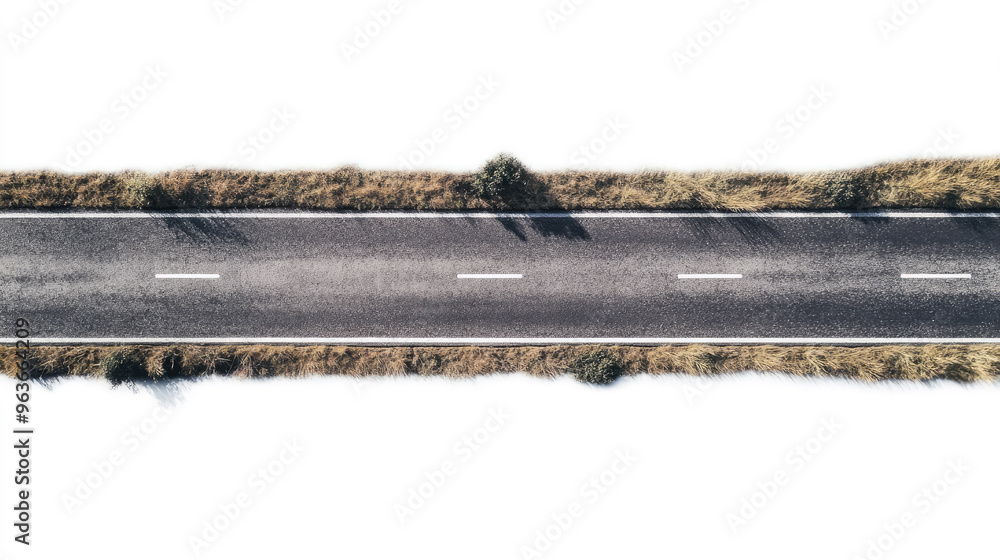 Empty asphalt country road crossing rural landscape Empty asphalt country road crossing rural landscape