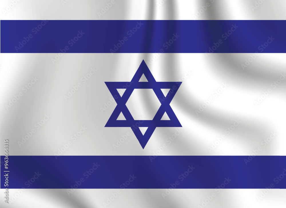 Flag of Israel. Israeli national symbol in official colors. Template icon. Abstract vector background Flag of Israel. Israeli national symbol in official colors. Template icon. Abstract vector background