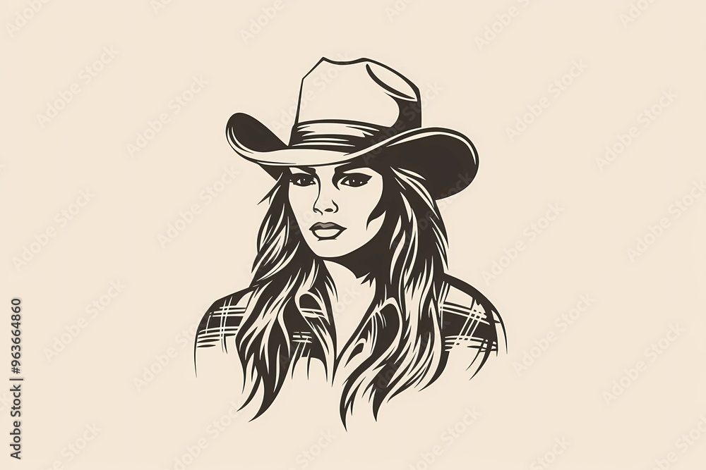 background image of a cowboy woman, western illustration style, western. background image of a cowboy woman, western illustration style, western.