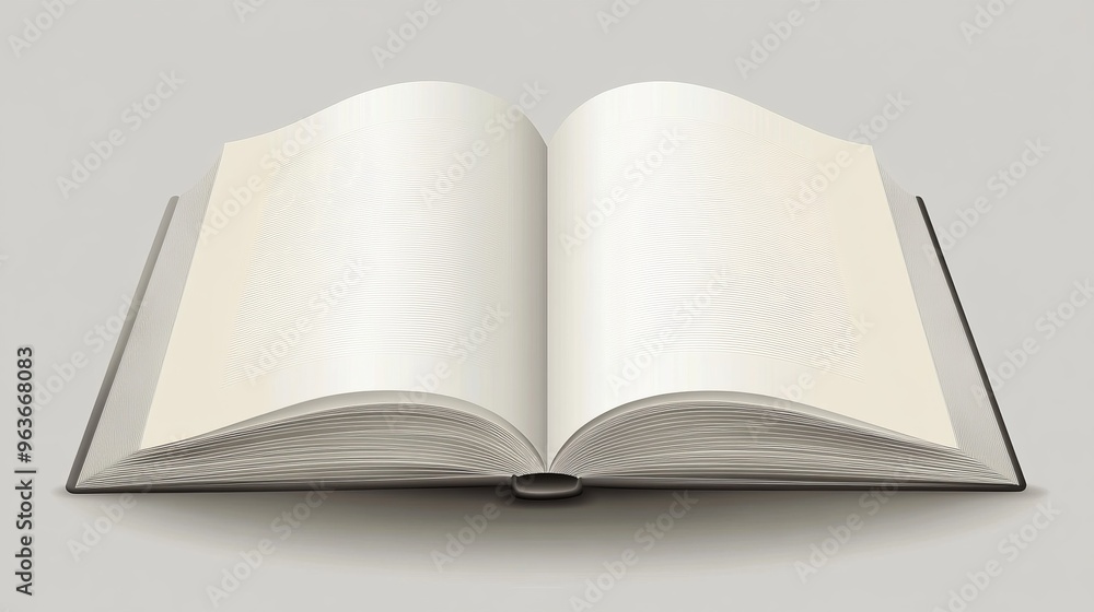 Open Blank Book Open Blank Book
