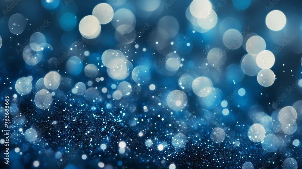 Ethereal Blue Bokeh Background Ethereal Blue Bokeh Background
