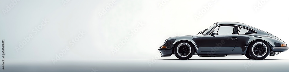 Unique design of an isolated car highlighted in detail on a white backdrop. Unique design of an isolated car highlighted in detail on a white backdrop.