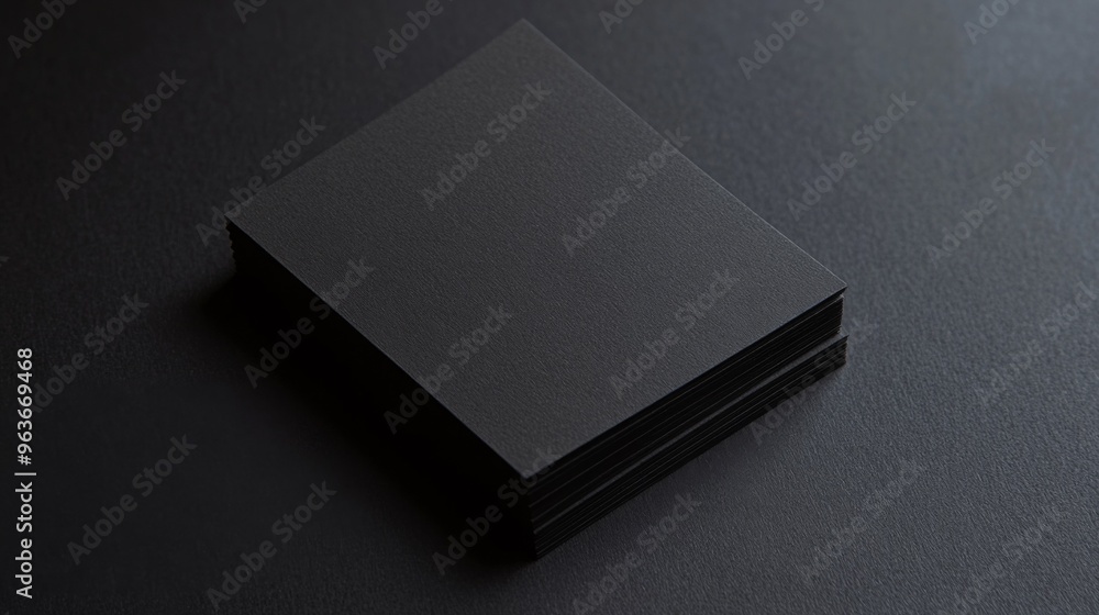 Abstract Black Notebook on Dark Surface Abstract Black Notebook on Dark Surface