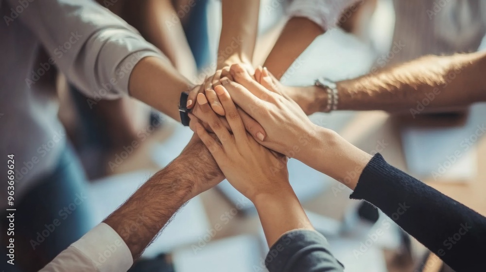 Collaborative Teamwork Hands Together Collaborative Teamwork Hands Together