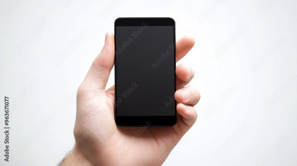 Handholding a Blank Smartphone Handholding a Blank Smartphone