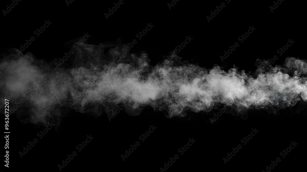 Abstract Smoke on Black Background Abstract Smoke on Black Background