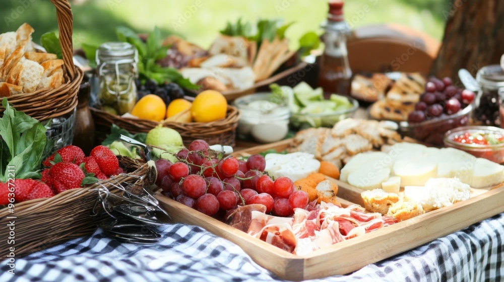 Cozy Outdoor Picnic Spread Cozy Outdoor Picnic Spread