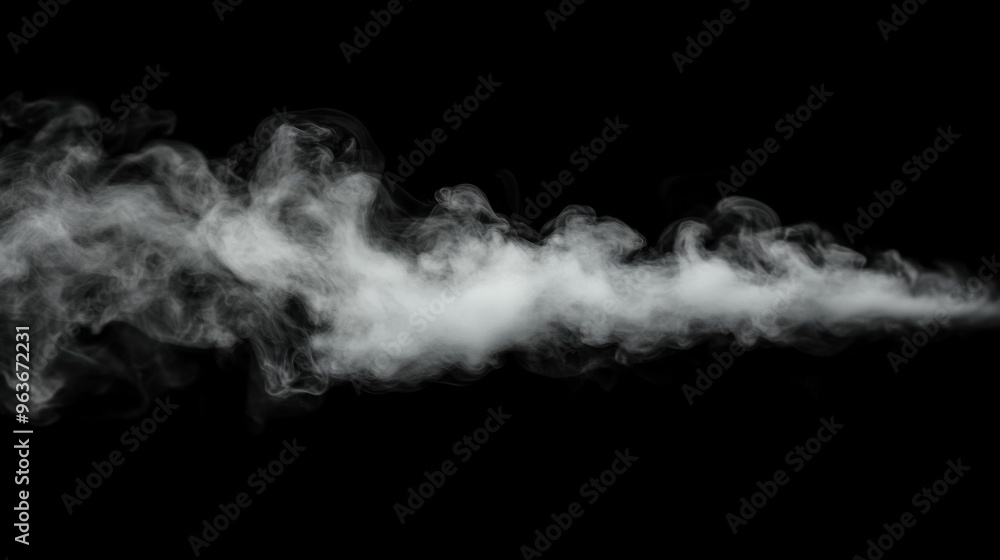 Dramatic Smoke Against Black Background Dramatic Smoke Against Black Background