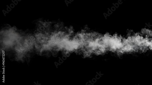 Abstract Smoke on Black Background
