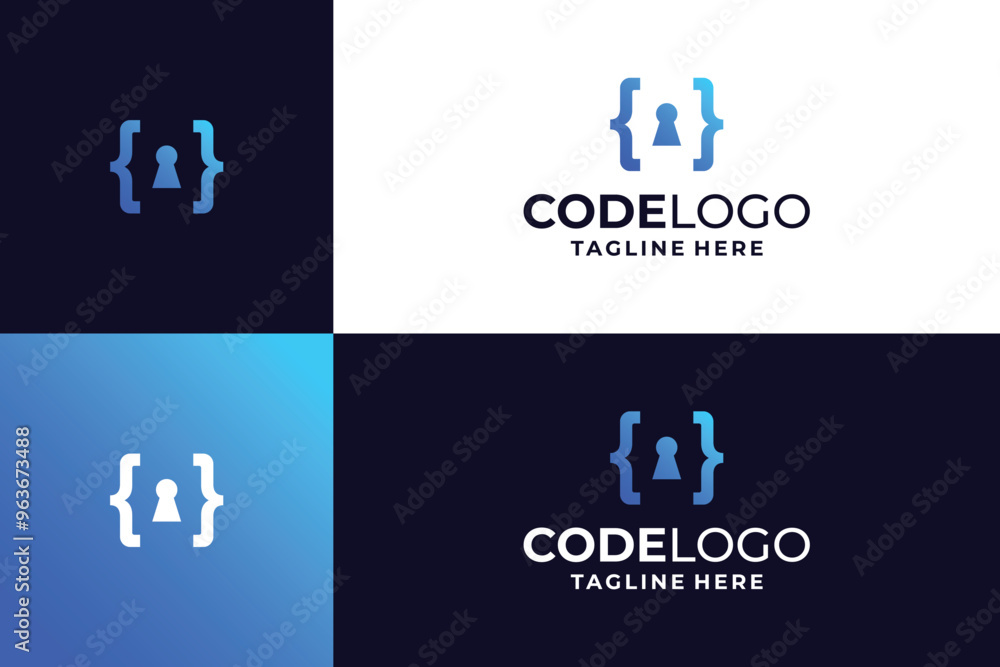 Protect code logo design inspiration Protect code logo design inspiration
