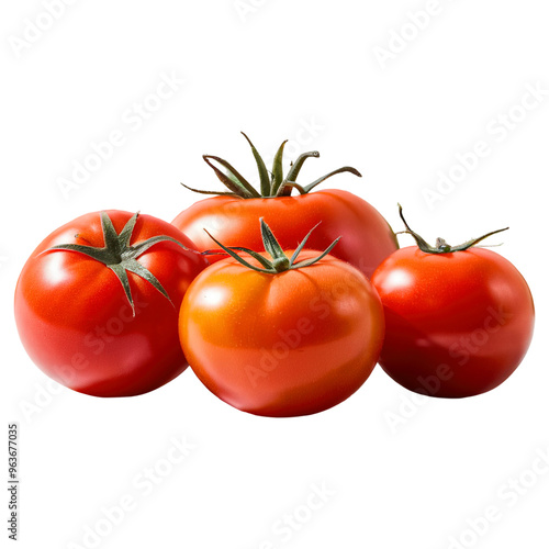 tomatoes isolated on white background