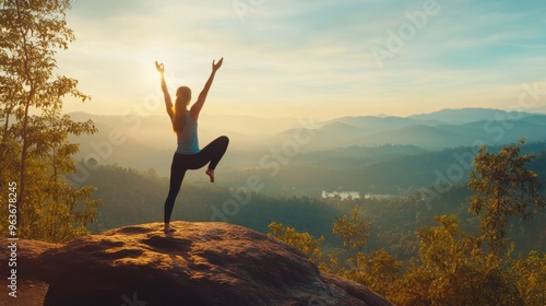 Serene Morning Yoga in Nature