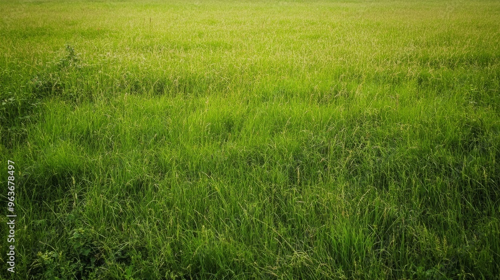 Obraz premium Lush Green Grass Field
