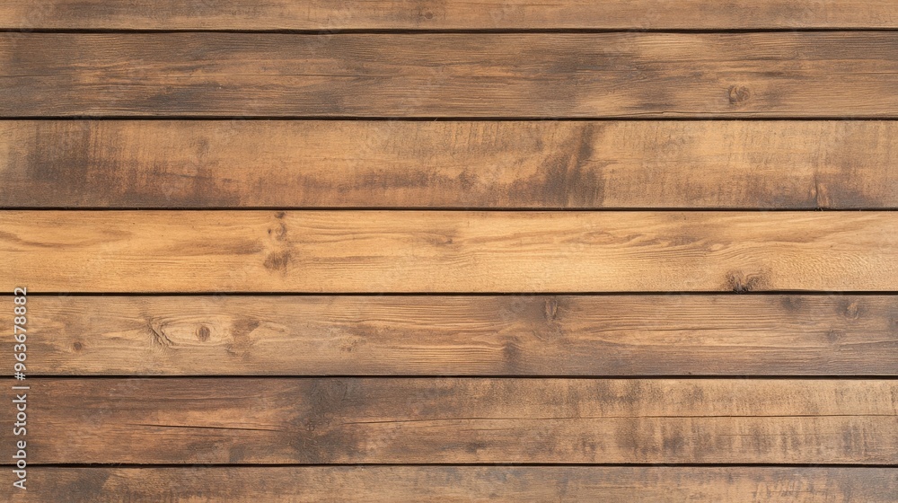 Fototapeta premium Rustic Brown Wood Plank Background