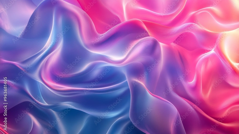 Obraz premium Abstract Colorful Fabric Waves