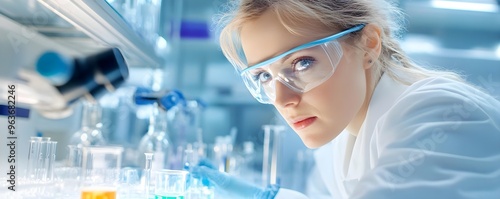Woman Scientist Lab Research Experiment Chemistry