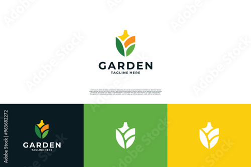 Simple Shovel Garden logo design