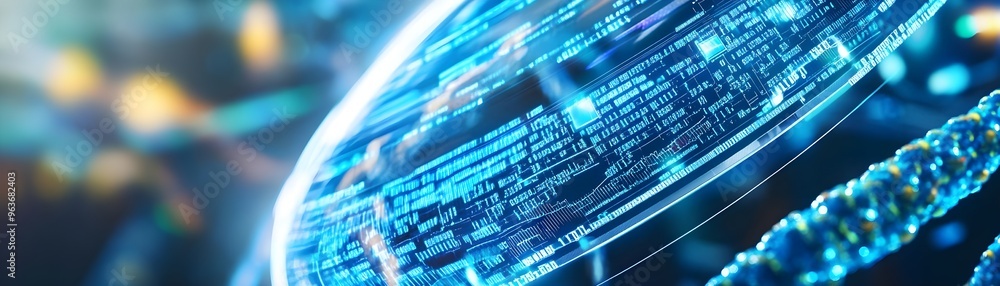 Abstract Blue Digital Data Network Background Abstract Blue Digital Data Network Background