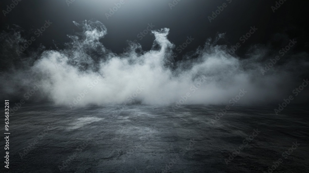 Fototapeta premium Ethereal Fog in a Dimly Lit Space