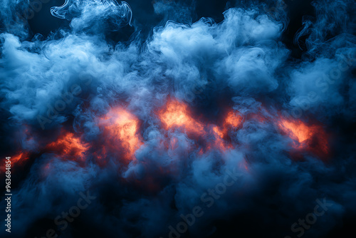 Wallpaper Mural Thick, dark smoke swirling against a black background, creating an ominous and mysterious atmosphere, perfect for dramatic and intense visuals.	
 Torontodigital.ca