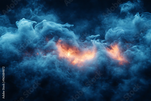 Wallpaper Mural Thick, dark smoke swirling against a black background, creating an ominous and mysterious atmosphere, perfect for dramatic and intense visuals.	
 Torontodigital.ca