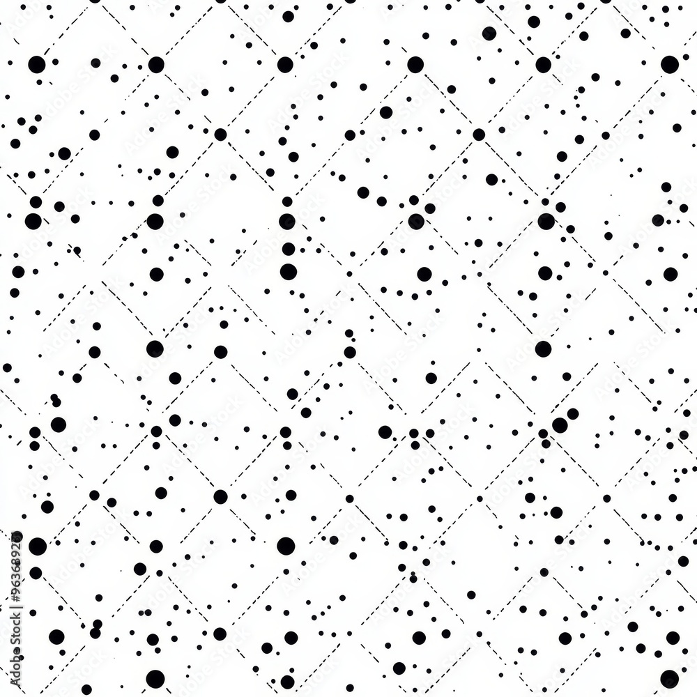 Minimalist Monochrome Tile Pattern with Dots and Lines for Modern Design in 4:3 Aspect Ratio Minimalist Monochrome Tile Pattern with Dots and Lines for Modern Design in 4:3 Aspect Ratio