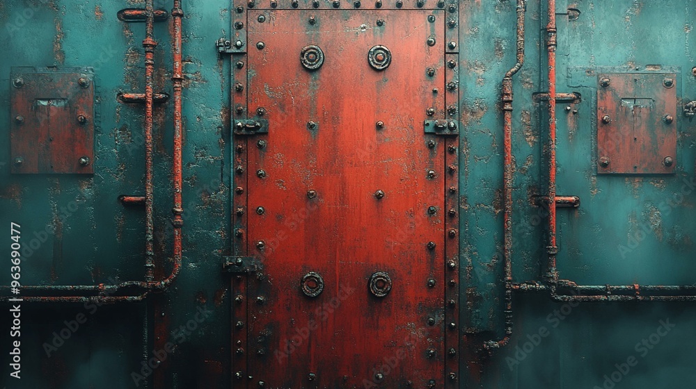 Dark Metal Room with Industrial Ambiance. Perfect for Edgy Design Concepts and Cinematic Backgrounds. Generative AI Dark Metal Room with Industrial Ambiance. Perfect for Edgy Design Concepts and Cinematic Backgrounds. Generative AI