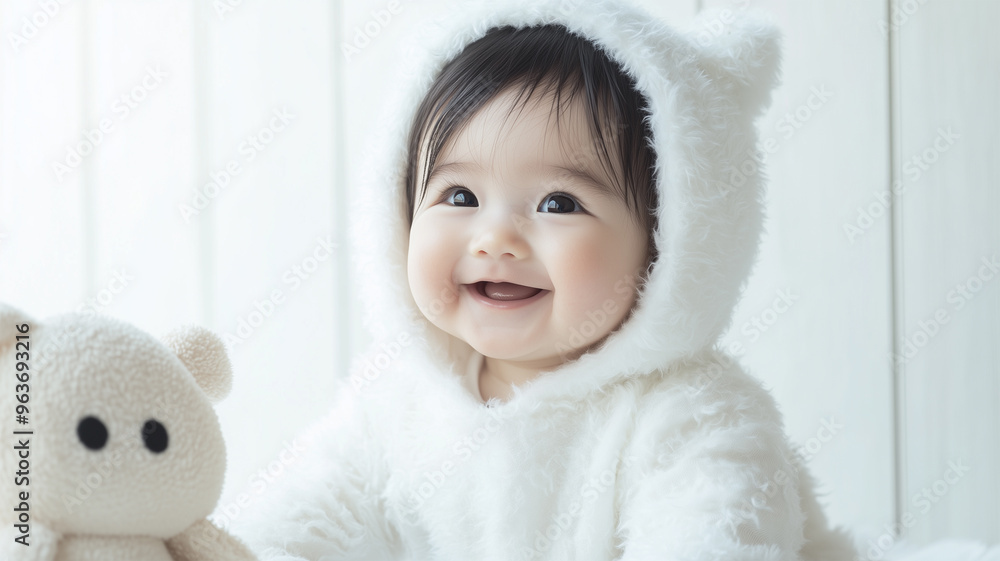 ゴーストコスチュームの赤ちゃん ゴーストコスチュームの赤ちゃん