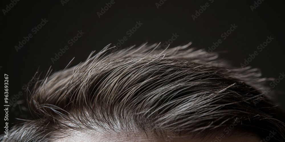 Close-up of styled hair showcasing texture under soft lighting Close-up of styled hair showcasing texture under soft lighting