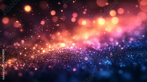 Gorgeous Shiny Light and Glitter Background. Perfect for Elegant Designs, Celebrations, and Festive Invitations. Generative AI