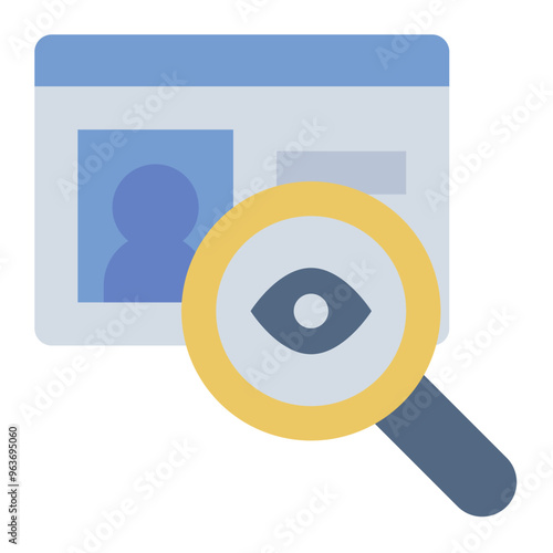 Cyber stalking icon representing online harassment and digital crime in cybercrime.