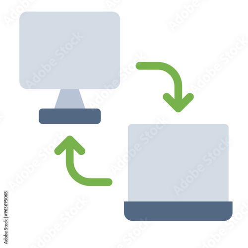 Remote access icon representing unauthorized control of a computer through cybercrime.