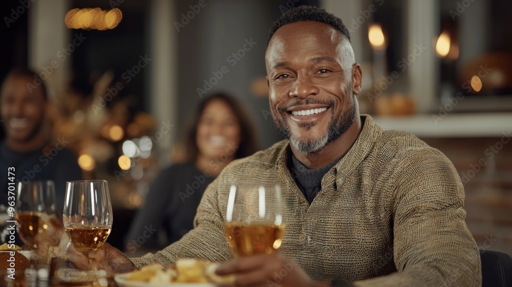 Smiling moments: happy Black people eating together, highlighting the pure joy and contentment found in shared meals, conversation, and the enjoyment of delicious food. Smiling moments: happy Black people eating together, highlighting the pure joy and contentment found in shared meals, conversation, and the enjoyment of delicious food.