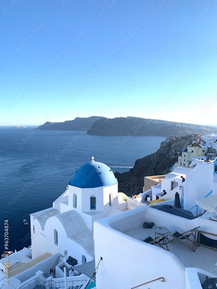 Obraz premium scenic santorini