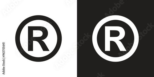Vector Registered Trademark Symbol Black And White
