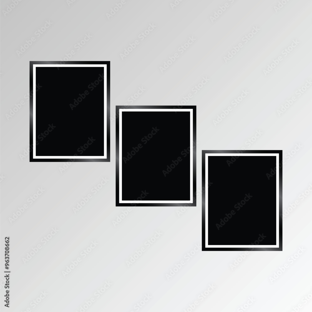 Premium vector photo frame for interior wall design and decoration Premium vector photo frame for interior wall design and decoration