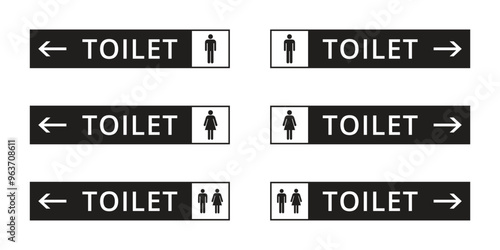 Vector Man And Woman Toilet Signs