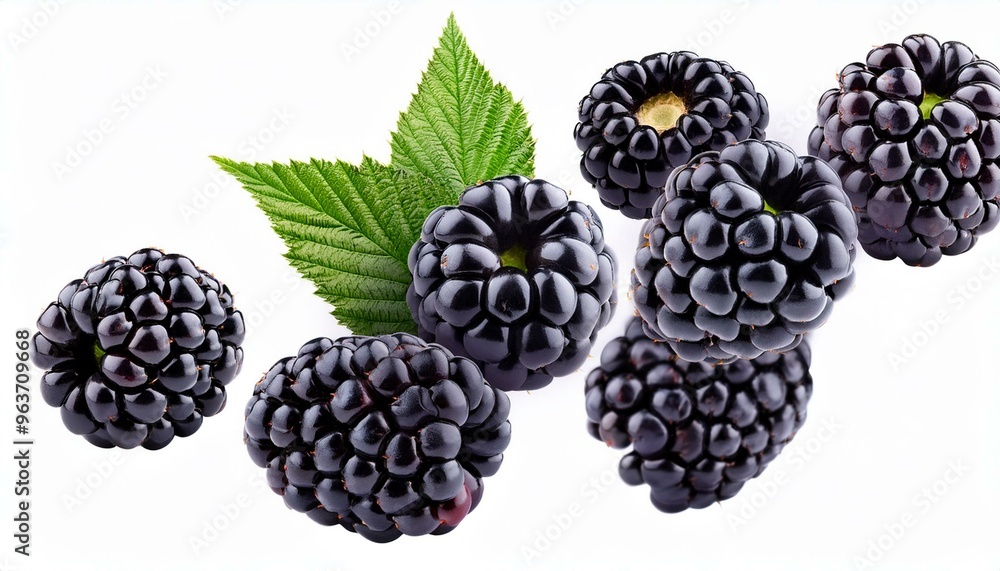 Falling blackberry isolated on white background, full depth of field
Falling blackberry isolated on white background, full depth of field