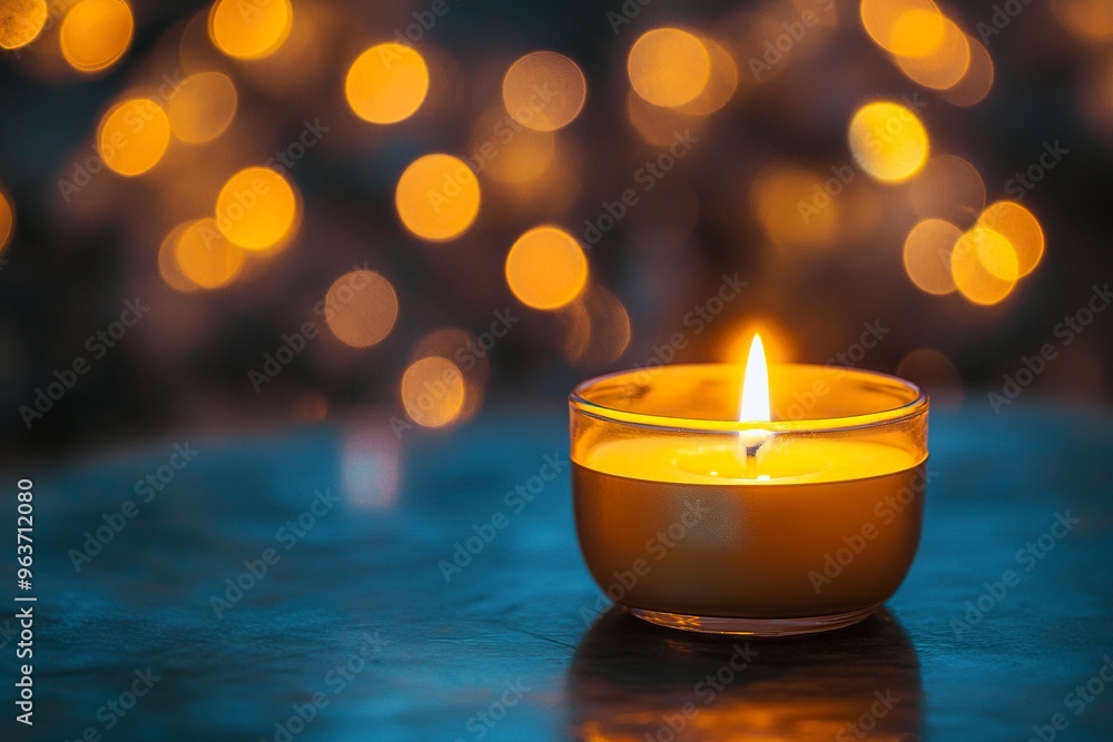 Votive candle. All Saints Day background. generative ai Votive candle. All Saints Day background. generative ai