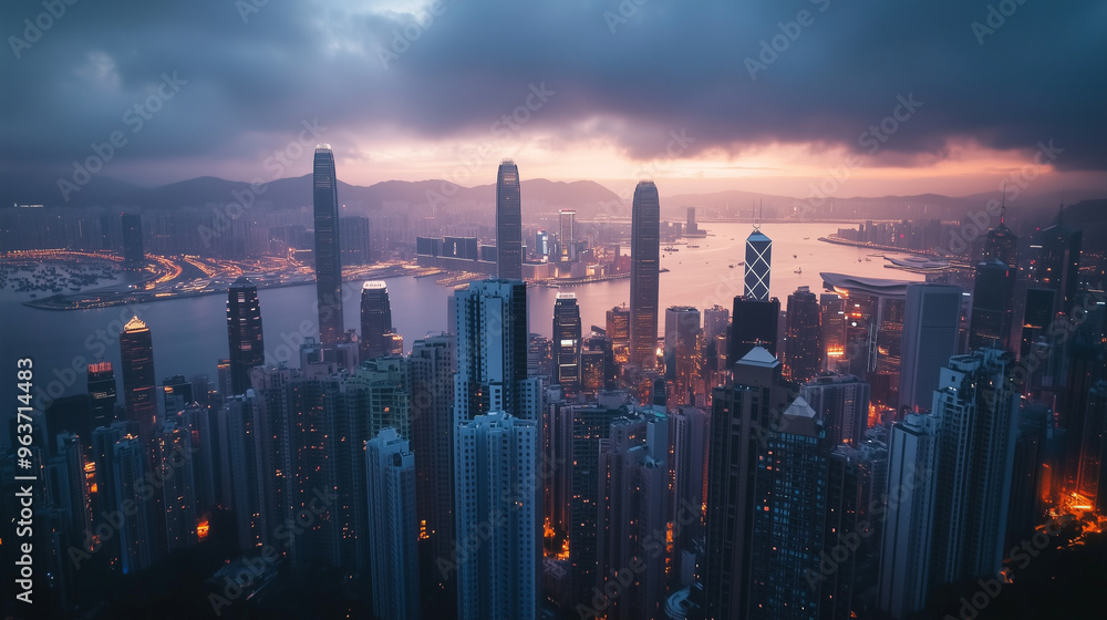 Fototapeta premium 都市の風景や高層ビル