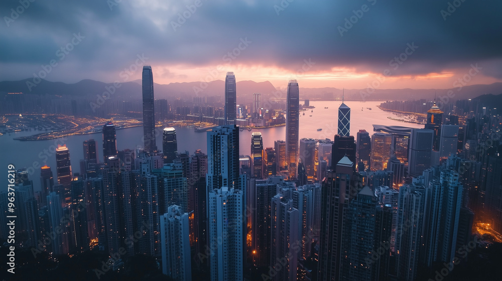 Fototapeta premium 都市の風景や高層ビル